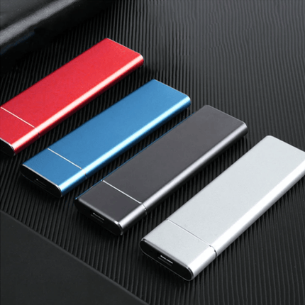Szybki zewnętrzny dysk SSD | Wykonaj 520 MB/s | Zatrzymaj aluminium | Porty typu C/USB 3.1 | Opcje wielokolorowe | Kompaktowy i przenośny | kompatybilny z Windows/Androidem | Idealny do tworzenia kopii zapasowych danych