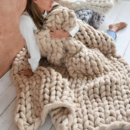 LuxeWool | DIY Chunky XL 1000g włoskiej wełnianej | Miękka tekstura dla przytulnych koców i poduszek | Idealny do działań dziewiarskich | Dodaj ciepło i styl do użytkowania w domu