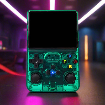 Retro konsola do gier | 20 000 klasycznych gier | Pamięć 128 GB | Podwójne joysticki | Wyświetlacz IPS HD 3,5" | Czterordzeniowy procesor RK3326 | Bateria ponad 10 godzin | Wbudowany głośnik i port audio 3,5 mm | Nostalgiczna rozrywka