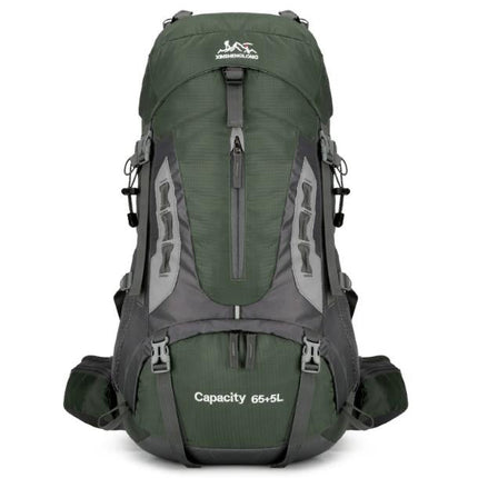 Wytrzymały pakiet wyprawowy PeakPioneer 60L | Osłona przeciwdeszczowa i ergonomiczne wsparcie | Wiele przegródek | Niezbędne w podróżach i przygodach
