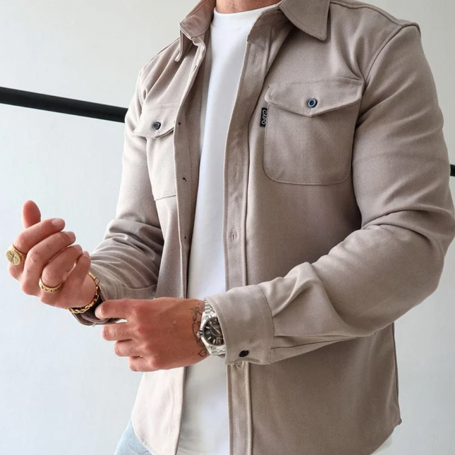 Męska wszechstronna koszulka wierzchnia | Jesienne odcienie kolorów | Wygodny i stylowy | Rozmiary S-4XL | Idealne do nakładania warstw | Łatwa pielęgnacja