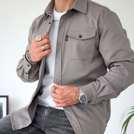 Męska wszechstronna koszulka wierzchnia | Jesienne odcienie kolorów | Wygodny i stylowy | Rozmiary S-4XL | Idealne do nakładania warstw | Łatwa pielęgnacja