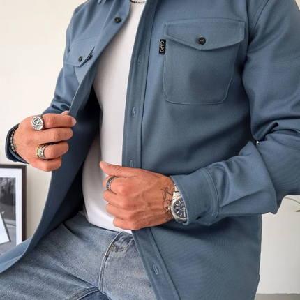 Męska wszechstronna koszulka wierzchnia | Jesienne odcienie kolorów | Wygodny i stylowy | Rozmiary S-4XL | Idealne do nakładania warstw | Łatwa pielęgnacja