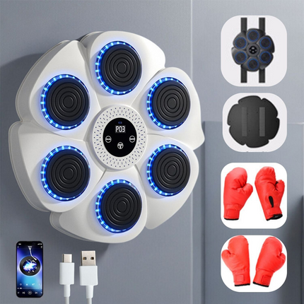 Inteligentny interaktywny trener boksu | Bluetooth włączony | Rodzinny sprzęt fitness z możliwością regulacji | Trwała konstrukcja | Rozwiązanie do ćwiczeń w domu