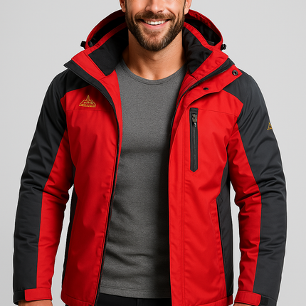 Męska termiczna kurtka outdoorowa Liam Arctic | Izolowana ochrona zimowa | Nowoczesne rozwiązanie | Regulowane mankiety | Kaptur Burzy | Temperatura poniżej zera | Rozmiary M do XXL | Styl miejski i turystyczny
