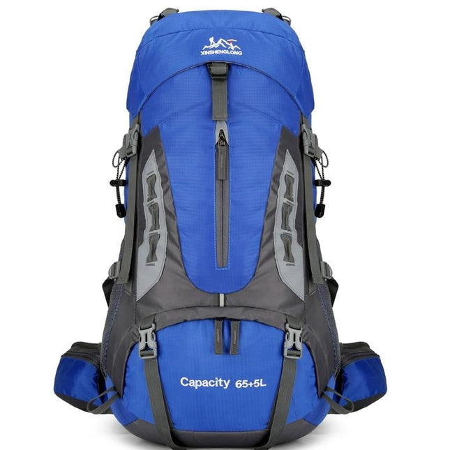 Wytrzymały pakiet wyprawowy PeakPioneer 60L | Osłona przeciwdeszczowa i ergonomiczne wsparcie | Wiele przegródek | Niezbędne w podróżach i przygodach