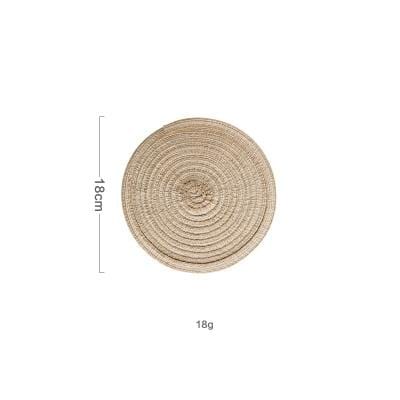 Zestaw 6 szt. | Podkładki i Podstawki lniane | Ochrona Stołu | Wiele Kolorów | Akcesoria do Jadalni | Podkładki 36cm i Podstawki 18cm | Często w Pielęgnacji