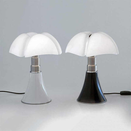 Lampa kwiatowa w stylu retro | Czarna baza | Biały akrylowy klosz | LED 10W Philips | Dotknij opcji Przełącznik | Lampka nocna lub na biurko | Kabel 1,8 M | 1,85 KG | Nowoczesne nastrojowe oświetlenie | Energooszczędna konstrukcja