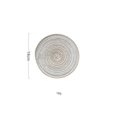 Zestaw 6 szt. | Podkładki i Podstawki lniane | Ochrona Stołu | Wiele Kolorów | Akcesoria do Jadalni | Podkładki 36cm i Podstawki 18cm | Często w Pielęgnacji