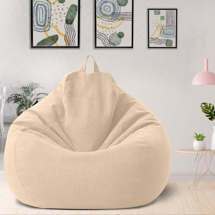 Worek fasolowy premium z wypełnieniem | Ergonomiczne wsparcie | Zdejmowany, nadający się do prania pokrowiec | Wiele rozmiarów i kolorów | Miękkie i trwałe | Idealny do salonu i sypialni