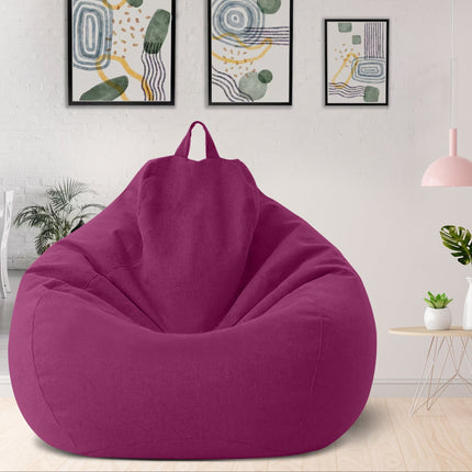 Worek fasolowy premium z wypełnieniem | Ergonomiczne wsparcie | Zdejmowany, nadający się do prania pokrowiec | Wiele rozmiarów i kolorów | Miękkie i trwałe | Idealny do salonu i sypialni