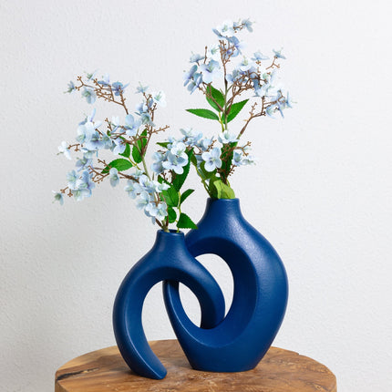 Gloora | Ręcznie wykonany wazon ceramiczny | Unikalny, spleciony projekt | Inteligentny pojemnik | Trwałe | Dekoracyjny element centralny dla domu i wydarzeń | Nowoczesny szykowny styl | Stabilna podstawa | Zrób porządek