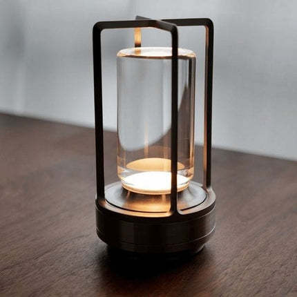 Lampa stołowa LED Nordic | elegancki wygląd | Sterowanie dotykowe | Tryby 3-kolorowe | Akumulator USB | Wysokiej jakości metal i kryształy | Opcje srebra, złota, czerni | Wszechstronne oświetlenie domu | Wodoodporność IP65