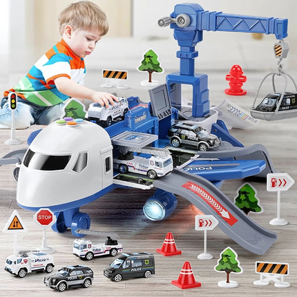 Interaktywna zabawka MegaPlane™ | Światła robocze i dźwięki | Solidna konstrukcja | Kształci koordynację i kreatywność | Akcesoria w zestawie | Zestaw dla dzieci | Lotnicza przygoda | Wiek 3+