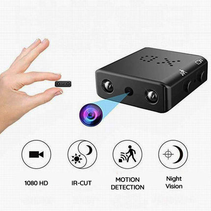 Kamera wideo Micro HD | Wykrywanie ruchu | Noktowizor | Dźwięk | elegancki wygląd | Łatwa obsługa | Następnie wgrywając | Przechwytywanie w dzień iw nocy | Przenośny | Monitorowanie bezpieczeństwa w domu i przed