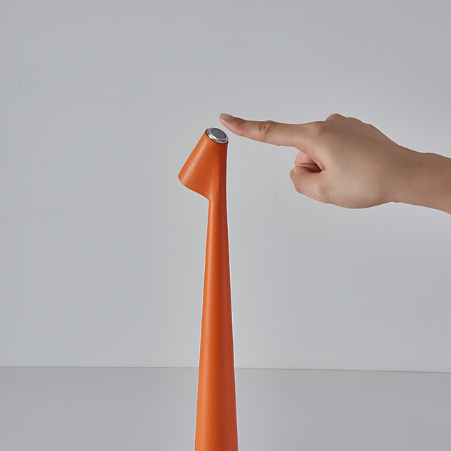 Ściemna lampa stołowa LED | Minimalistyczny projekt nordycki | Bezprzewodowe oświetlenie | Sterowanie dotykowe | Ciepłe światło | Ochrona oczu | Energooszczędny | Idealny do pracy i relaksu | 33x5 cm | Bateria 1800 mAh