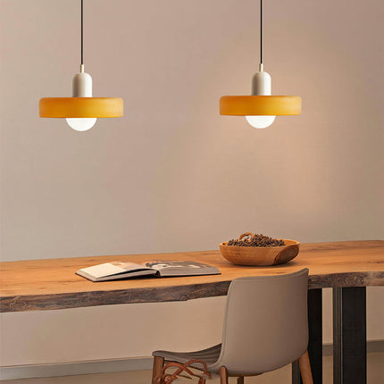 Lampa wisząca Bauhaus | Żywe kolorowe szkło | Nowoczesny design | Funkcjonalny wystrój domu | Energooszczędne oświetlenie do salonu, jadalni i sypialni