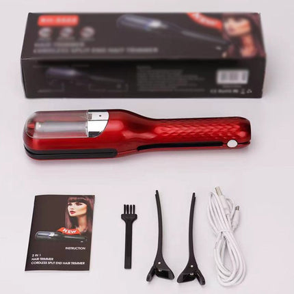 Rynka | Automatyczny trymer do rozdwojonych siedliskek | Jakość salonu | Zachowuje długość | Wszystkie pojedyncze włosy | Ładowanie USB | Bateria 500 mAh | Precyzyjne Ostrza | Strona główna Pielęgnacja włosów | Lekki 265g | Zawiera maszyny do strzyżenia
