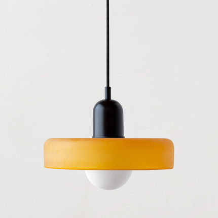 Lampa wisząca Bauhaus | Żywe kolorowe szkło | Nowoczesny design | Funkcjonalny wystrój domu | Energooszczędne oświetlenie do salonu, jadalni i sypialni