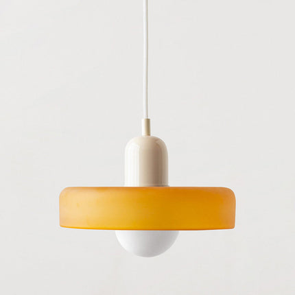 Lampa wisząca Bauhaus | Żywe kolorowe szkło | Nowoczesny design | Funkcjonalny wystrój domu | Energooszczędne oświetlenie do salonu, jadalni i sypialni