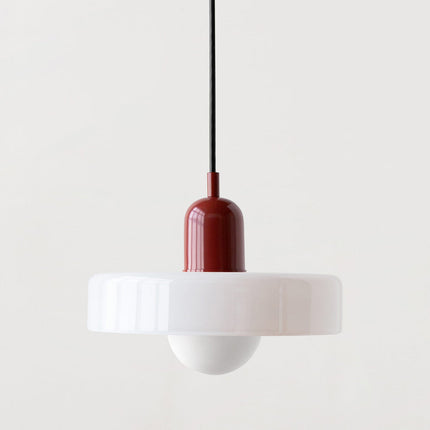 Lampa wisząca Bauhaus | Żywe kolorowe szkło | Nowoczesny design | Funkcjonalny wystrój domu | Energooszczędne oświetlenie do salonu, jadalni i sypialni