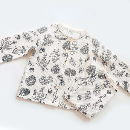 MiniModa™ | Oddychający bawełniany komplet bielizny nocnej dla dzieci | Miękki design unisex | Hipoalergiczny | Rozmiar od 1 do 5 łac