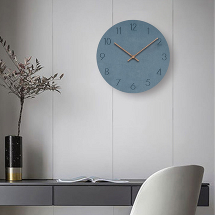Nowoczesny minimalistyczny zegar ścienny | Elegancki, cichy zegarek do domu | Stylowy skandynawski design
