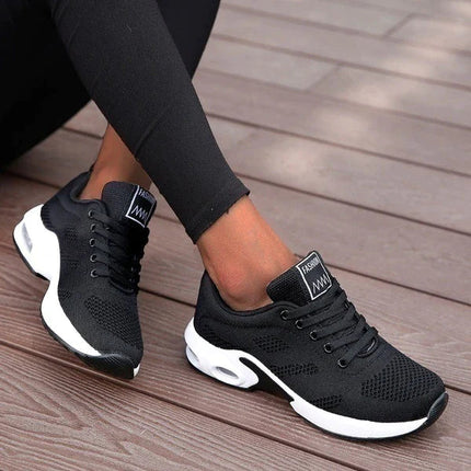 Damskie trampki ortopedyczne | Oddychające buty sportowe | Ulga w bólu | Stylowy wygląd | Wygodne noszenie na co dzień | Idealny na ostrogi piętowe, zakończenie, zapalenie powięzi podeszwowej | Łuk wsparcia | Nowoczesny i ponadczasowy wygląd 