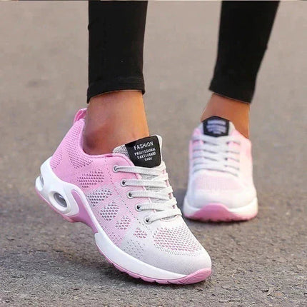 Damskie trampki ortopedyczne | Oddychające buty sportowe | Ulga w bólu | Stylowy wygląd | Wygodne noszenie na co dzień | Idealny na ostrogi piętowe, zakończenie, zapalenie powięzi podeszwowej | Łuk wsparcia | Nowoczesny i ponadczasowy wygląd 
