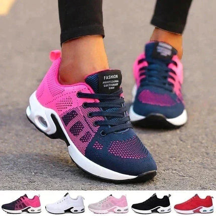 Damskie trampki ortopedyczne | Oddychające buty sportowe | Ulga w bólu | Stylowy wygląd | Wygodne noszenie na co dzień | Idealny na ostrogi piętowe, zakończenie, zapalenie powięzi podeszwowej | Łuk wsparcia | Nowoczesny i ponadczasowy wygląd 