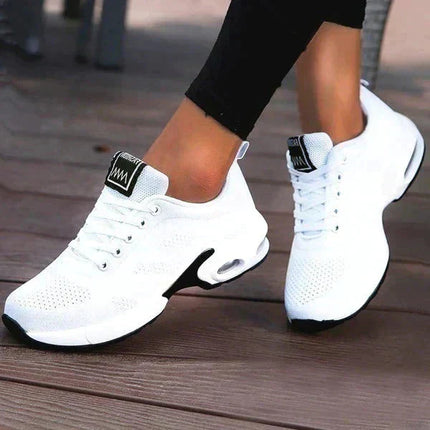 Damskie trampki ortopedyczne | Oddychające buty sportowe | Ulga w bólu | Stylowy wygląd | Wygodne noszenie na co dzień | Idealny na ostrogi piętowe, zakończenie, zapalenie powięzi podeszwowej | Łuk wsparcia | Nowoczesny i ponadczasowy wygląd 