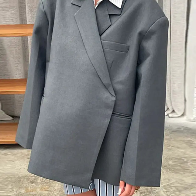 Damska marynarka oversize Zoey | Modny Twist Design | Wszechstronne dopasowanie | Trwała miękka tkanina | Swobodny lub biznesowy wygląd