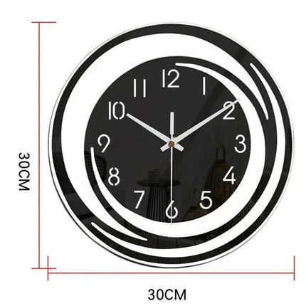 Minimalistyczny skandynawski akrylowy cichy zegar ścienny | Nowoczesny okrągły design | Wystrój domu i biura | Cicha praca | Przyciągający wzrok współczesny zegarek