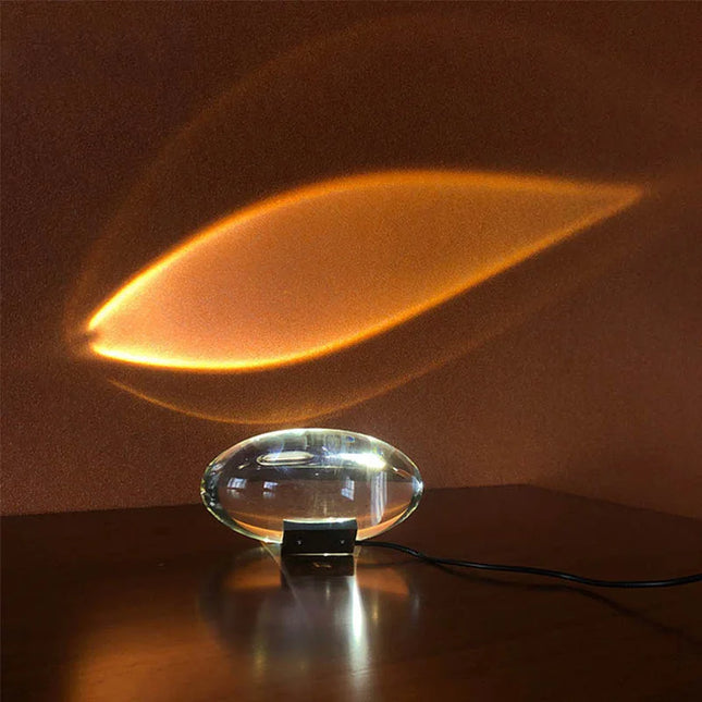 Lampka nocna Kryształowe Oczy | Elegancka projekcja świecącego blasku | Kryształowe i metalowe wzornictwo | Światło LED | Zasięg 6-9m² | Idealny do relaksu i snu