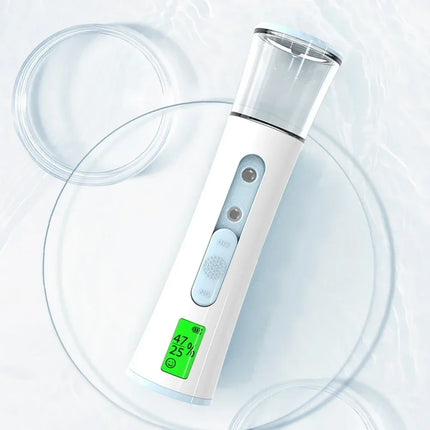 Świecąca Mgła | Kompaktowa Nano Mgiełka Nawilżająca | Przenośnie odświeżanie | Przyjazny w podróży tester wilgoci | 30 ml | Obsługa jednego użycia | Wszystkie małe skóry | Bezpieczny makijaż | Idealne do nawodnienia w podróży