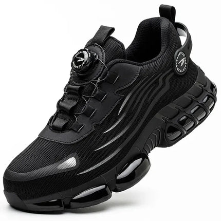 Buty robocze Smith Nelson ze stalowymi noskami | Czarny | Antypoślizgowy i wodoodporny | Certyfikat EN ISO 20345 | Wygodna, oddychająca konstrukcja | Niezbędne obuwie ochronne | Trwała ochrona | Dostępne rozmiary męskie