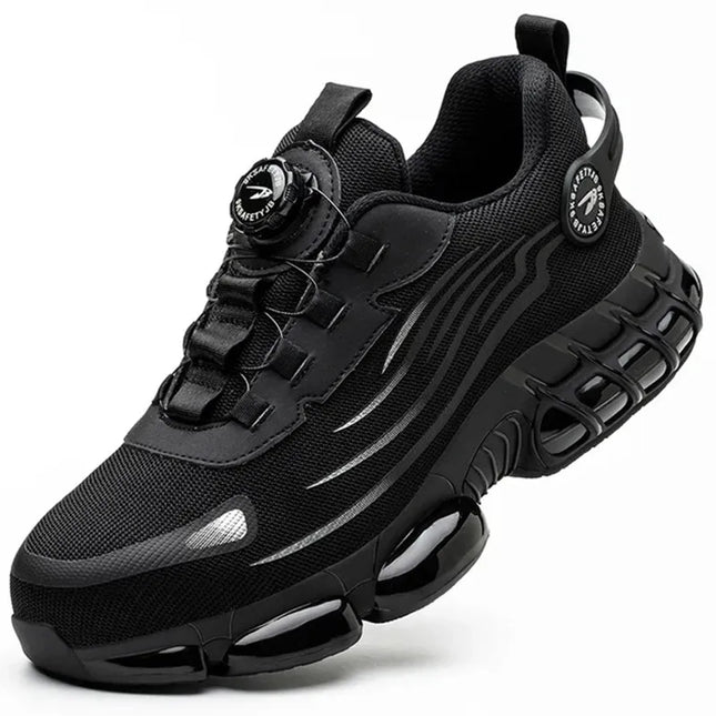 Buty robocze Smith Nelson ze stalowymi noskami | Czarny | Antypoślizgowy i wodoodporny | Certyfikat EN ISO 20345 | Wygodna, oddychająca konstrukcja | Niezbędne obuwie ochronne | Trwała ochrona | Dostępne rozmiary męskie