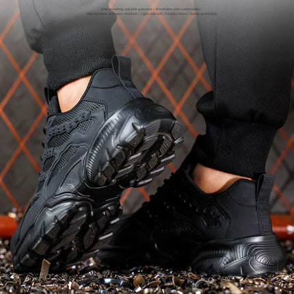 Kylero | Męskie buty ochronne ze stalowymi noskami | Ochrona przed uderzeniem | Regularny krój | Trwały tweed i poliester | Wiele opcji kolorów | Stylowe obuwie robocze