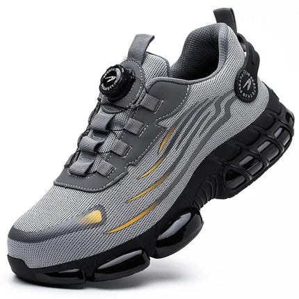 Buty robocze Smith Nelson ze stalowymi noskami | Czarny | Antypoślizgowy i wodoodporny | Certyfikat EN ISO 20345 | Wygodna, oddychająca konstrukcja | Niezbędne obuwie ochronne | Trwała ochrona | Dostępne rozmiary męskie