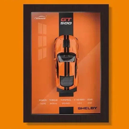 Precyzyjny odlewany model samochodu | Stylowa designerska ramka | Wyświetlanie grafiki 3D | Idealny prezent dla miłośników samochodów | Dekoracyjny element wnętrza | Wybór dostępnych modeli