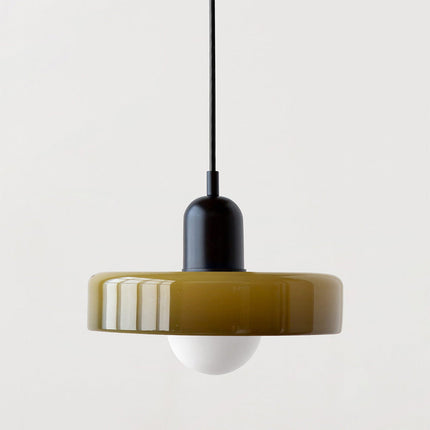 Lampa wisząca Bauhaus | Żywe kolorowe szkło | Nowoczesny design | Funkcjonalny wystrój domu | Energooszczędne oświetlenie do salonu, jadalni i sypialni