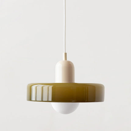 Lampa wisząca Bauhaus | Żywe kolorowe szkło | Nowoczesny design | Funkcjonalny wystrój domu | Energooszczędne oświetlenie do salonu, jadalni i sypialni