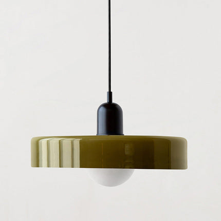 Lampa wisząca Bauhaus | Żywe kolorowe szkło | Nowoczesny design | Funkcjonalny wystrój domu | Energooszczędne oświetlenie do salonu, jadalni i sypialni
