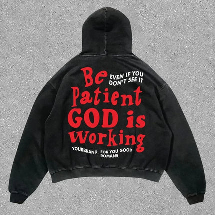 Oversize'owa bluza z kapturem inspirowana Y2K | Abstrakcyjny wzór unisex | Miękka mieszanka bawełny | Modny pudełkowy krój | Wygodne i trwałe