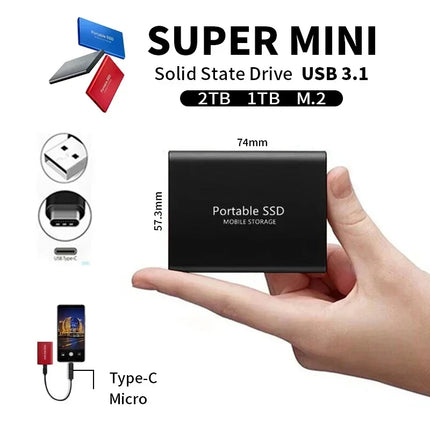 FusionElite | Ultraszybki zewnętrzny dysk SSD z USB 3.1 i M.2 Type-C | Rozwiązanie do szybkiego przesyłania i przechowywania plików