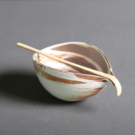 Kompletny zestaw do przygotowania Matcha | duże bambusowe trzepaczki i ceramiczna miska na herbatę
