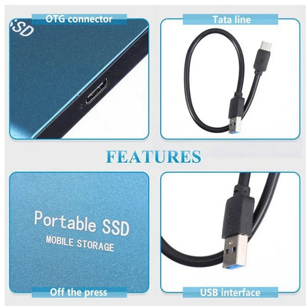 FusionElite | Ultraszybki zewnętrzny dysk SSD z USB 3.1 i M.2 Type-C | Rozwiązanie do szybkiego przesyłania i przechowywania plików
