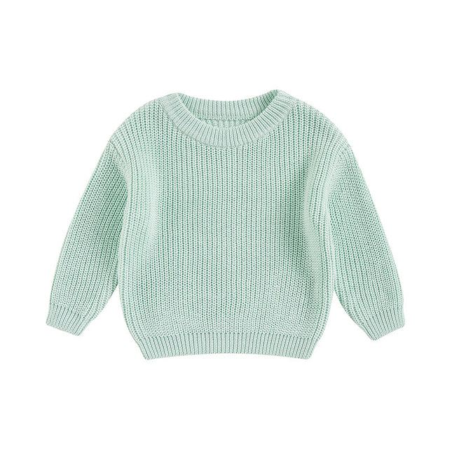 Sweter z dzianiny bawełnianej unisex dla niemowląt i małych dzieci | Miękkie i przytulne | Idealny na jesień i zimę | Wiek 0-5 lat