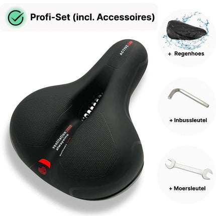 CloudComfort Pro | Ergonomiczne amortyzowane siodełko rowerowe | Wbudowane oświetlenie | Oddychający i odporny na warunki atmosferyczne | Bezbolesny komfort jazdy na rowerze | Miękka konstrukcja odciążająca