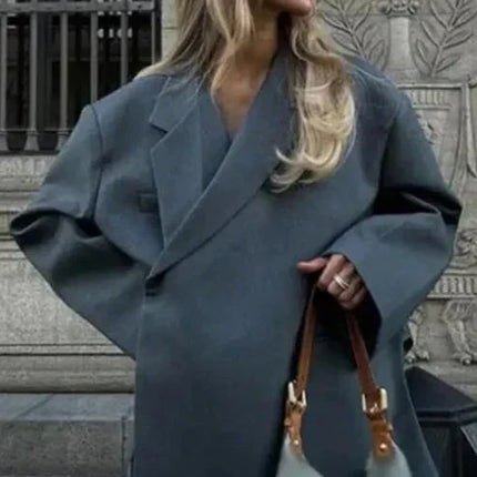 Damska marynarka oversize Zoey | Modny Twist Design | Wszechstronne dopasowanie | Trwała miękka tkanina | Swobodny lub biznesowy wygląd